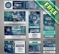 VIS手册：Abstract Corporate identity business template 41